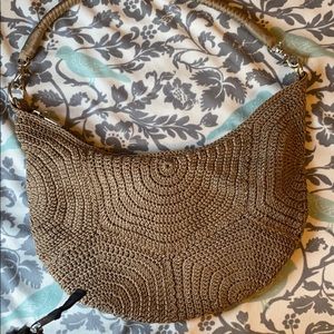 Tan The Sak Crochet Shoulder Bag